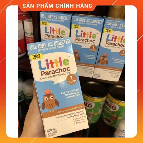 Siro Táo Bón Little Parachoc Úc cho Bé - Giải Pháp Tự Nhiên Giúp Bé Đi Vệ Sinh Dễ Dàng, Hương Socola Ngon Miệng