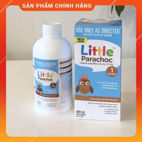 Siro Táo Bón Little Parachoc Úc cho Bé - Giải Pháp Tự Nhiên Giúp Bé Đi Vệ Sinh Dễ Dàng, Hương Socola Ngon Miệng