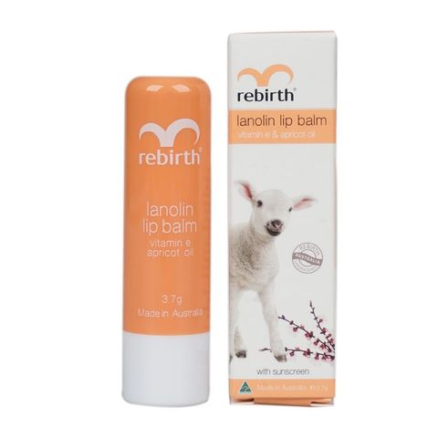 Son Dưỡng Môi Nhau Thai Cừu Rebirth Hương Mơ 3.7g - Chống Khô, Nứt Nẻ, Dưỡng Ẩm, Bảo Vệ Da Môi, Đem Lại Nét Quyến Rũ