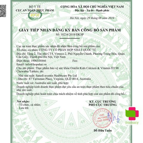 (Date xa 2026)Canxi Nước Khủng Long Ostelin Kids Milk Calcium & D3 Liquid Úc (90ml) ????? Cho Trẻ Từ 7 Tháng Tuổi