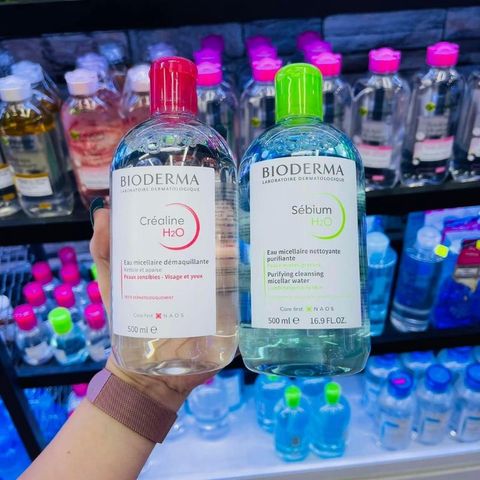 Nước Tẩy Trang Bio H2O 500ml - Dung Dịch Làm Sạch, Không Cồn, Dành Cho Da Nhạy Cảm, Không Cần Rửa Lại, Giúp Tẩy Trang Nhanh Chóng