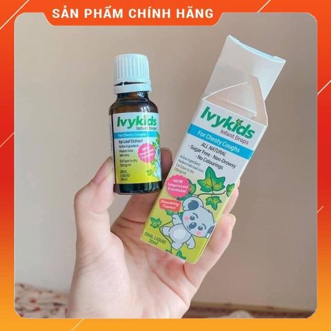 Siro giảm ho Ivy Kids Úc cho trẻ sơ sinh và trẻ em, chiết xuất lá thường xuân, an toàn, dễ uống, sản phẩm dinh dưỡng mùa lạnh
