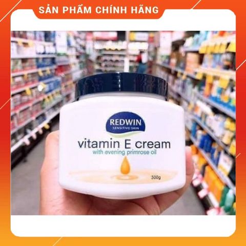 Kem Dưỡng Da Mềm Mịn REDWIN Vitamin E Cream 300g - Dưỡng Ẩm, Chống Lão Hóa, Phục Hồi Da Tổn Thương, Chính Hãng Úc