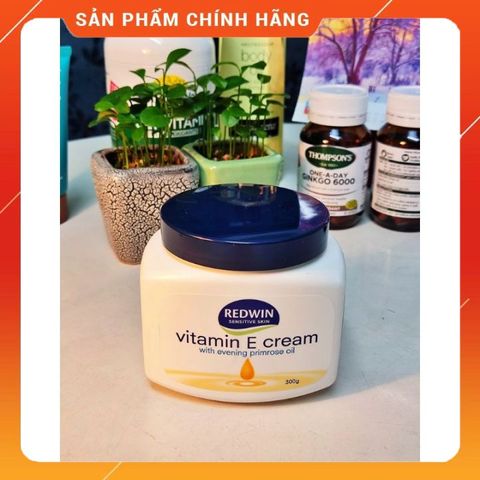 Kem Dưỡng Da Mềm Mịn REDWIN Vitamin E Cream 300g - Dưỡng Ẩm, Chống Lão Hóa, Phục Hồi Da Tổn Thương, Chính Hãng Úc