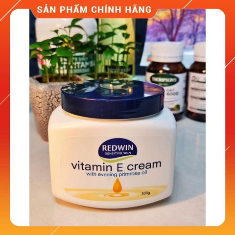 Kem Dưỡng Da Mềm Mịn REDWIN Vitamin E Cream 300g - Dưỡng Ẩm, Chống Lão Hóa, Phục Hồi Da Tổn Thương, Chính Hãng Úc