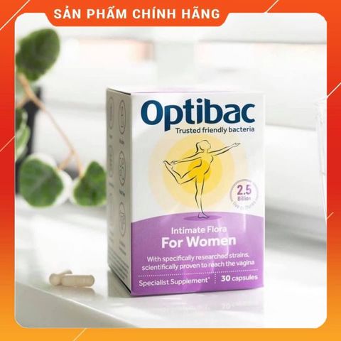 Men vi sinh Optibac Tím cho Phụ Nữ - Tăng cường hệ miễn dịch, ngăn ngừa nhiễm khuẩn và nấm âm đạo - 30 viên nhập khẩu UK