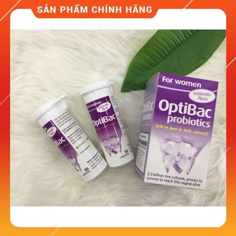 Men vi sinh Optibac Tím cho Phụ Nữ - Tăng cường hệ miễn dịch, ngăn ngừa nhiễm khuẩn và nấm âm đạo - 30 viên nhập khẩu UK