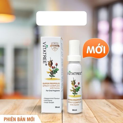 Chai Xịt Keo Ong Vitatree 25ml - Hỗ Trợ Giảm Ho, Viêm Họng và Cảm Lạnh Cho Trẻ Từ 2 Tuổi - Sản Phẩm Chính Hãng Úc