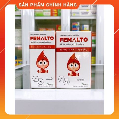 Vitamin Sắt Femalto 15ml - Dạng Nhỏ Giọt Bổ Sung Sắt Hữu Cơ Cho Trẻ Em Và Phụ Nữ Mang Thai, Hỗ Trợ Cải Thiện Thiếu Máu