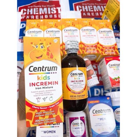 Siro Centrum Kids 200ml Úc - Hỗ Trợ Dinh Dưỡng Cho Trẻ, Giúp Bé An Ngon và Phát Triển Chiều Cao
