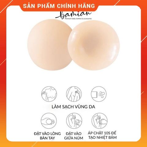 Miếng Dán Ngực Silicon Nhiệt Tự Thân EBLIN Siêu Mỏng Ôm Khít, Giúp Tôn Vóc Dáng Và Che Khít Đầu Ti, An Toàn Và Tiện Lợi Cho Váy Áo Mỏng
