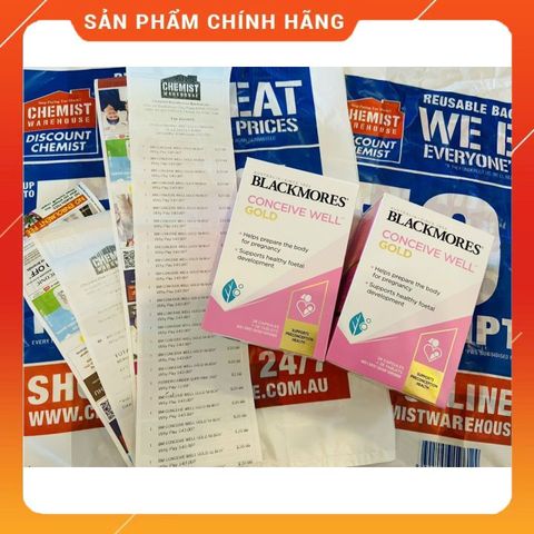 Viên Uống Tăng Khả Năng Thụ Thai Blackmores Conceive Well Gold 56 Viên - Sản Phẩm Từ Úc Dành Cho Phụ Nữ Mong Có Con