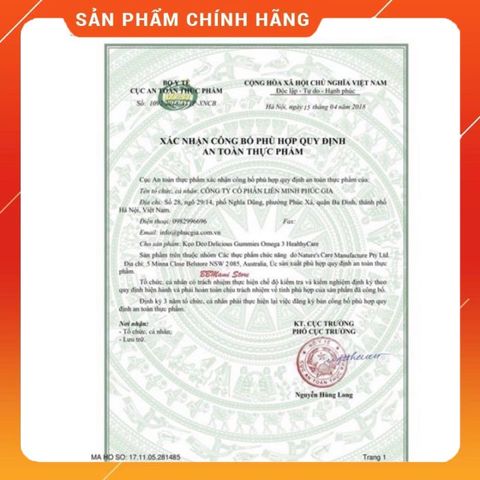 Kẹo Gummy Omega 3 Healthy Care Úc - 250 Viên Bổ Sung Omega 3 Giúp Bé Phát Triển Trí Tuệ và Kháng Sinh Tốt Hơn