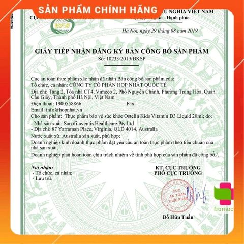 Vitamin D3 Ostelin 2.4ml - Bổ sung Vitamin D3 cho bé từ sơ sinh, giúp phát triển xương và tăng cường hệ miễn dịch.