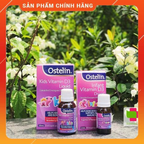 Vitamin D3 Ostelin Drops 2.4ml - Giọt Vitamin D3 Hỗ Trợ Phát Triển Xương Cho Trẻ Sơ Sinh Chính Hãng Úc