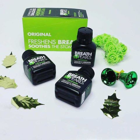 Viên Uống Thơm Miệng Breath Pearls - Khử Mùi Hôi Miệng, Hơi Thở Thơm Mát, Chiết Xuất Thiên Nhiên, An Toàn Sức Khỏe
