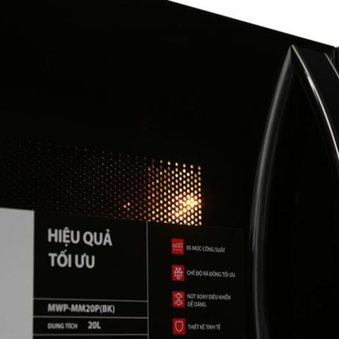 Lò Vi Sóng Toshiba MWP-MM20P(BK) 20L - Thiết Kế Nhỏ Gọn, Hâm Nóng Nhanh, Rã Đông Tiện Lợi cho Gia Đình Hiện Đại