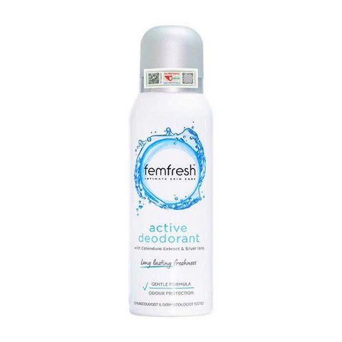 Xịt Thơm Vùng Kín Femfresh Cao Cấp 125ml - Deodorant Kháng Khuẩn Giữ Thơm Lâu, Tự Tin Vận Động, Hương Dịu Nhẹ