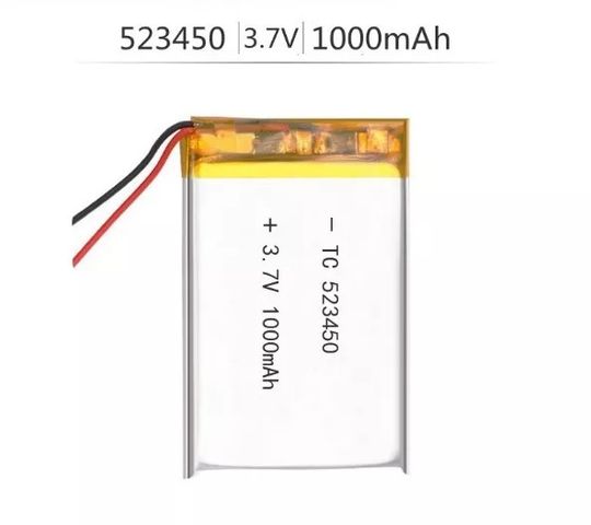 Pin Lipo Polymer 3.7V 1000mAh 523450 Có Mạch Bảo Vệ - Năng Lượng Cho Thiết Bị Điện Tử, Đồ Chơi Điều Khiển Từ Xa, Camera An Ninh