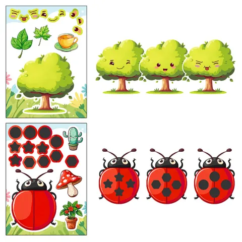 [BỘ 6 TỜ] Sticker Côn Trùng – Động Vật Hoạt Hình