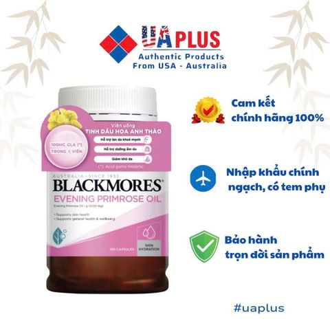 Tinh Dầu Hoa Anh Thảo Blackmores Evening Primrose Oil 190 Viên - Hỗ Trợ Sức Khỏe Phụ Nữ, Cân Bằng Hormone, Cải Thiện Da