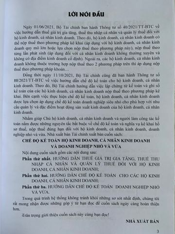 Chế Độ Kế Toán Hộ Kinh Và Doanh Nghiệp Nhỏ Và Vừa