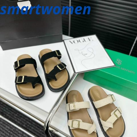 Dép Sandal Nữ Mùa Hè 2024 Đế Bằng Khóa Vuông Thời Trang Đi Biển - Giày Da Mềm Cao Cấp, Thiết Kế Đẹp, Chất Lượng Tốt