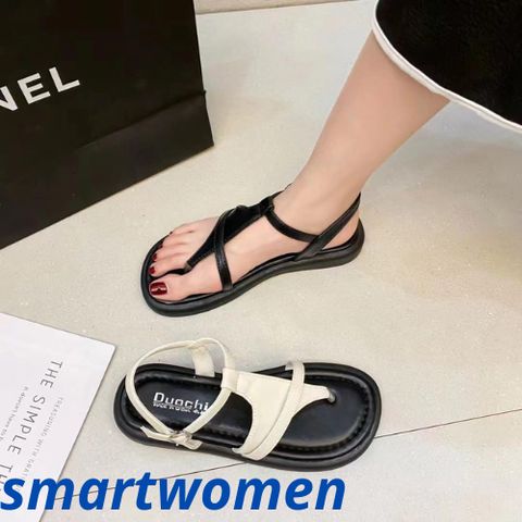 Dép Sandal Nữ Quai Chéo Đan Dây Da Mềm Chống Trơn Trượt - Mùa Hè Thoải Mái, Nhiều Màu Sắc - SmartWomen