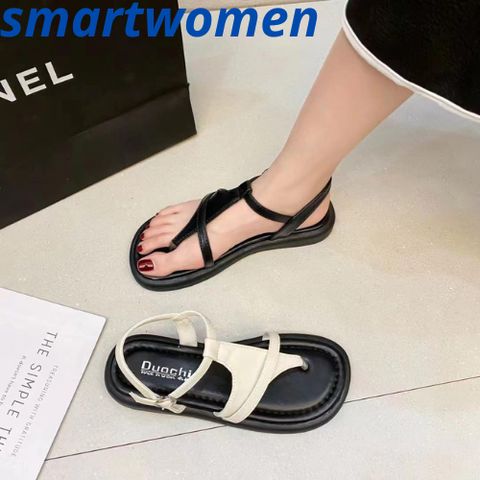 Dép Sandal Nữ Quai Chéo Đan Dây Da Mềm Chống Trơn Trượt - Mùa Hè Thoải Mái, Nhiều Màu Sắc - SmartWomen