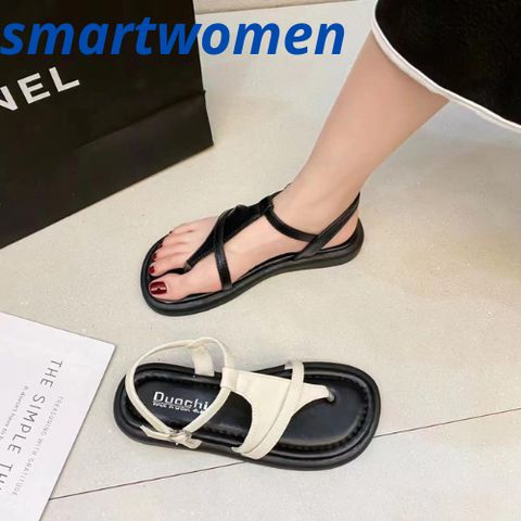 Dép Sandal Nữ Quai Chéo Đan Dây Da Mềm Chống Trơn Trượt - Mùa Hè Thoải Mái, Nhiều Màu Sắc - SmartWomen