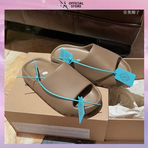 Dép Quai Ngang Chống Trơn Trượt YZ Nhám - Dép Bánh Mì êm Chân Chất Eva, Phong Cách Thời Trang Nam Nữ, Đen, Trắng, Nâu, Kem