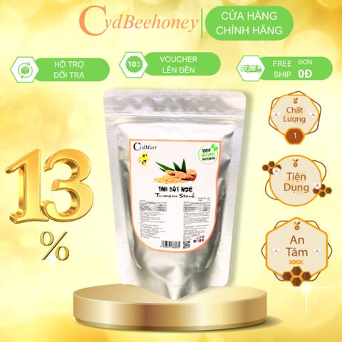 Tinh Bột Nghệ Nguyên Chất CVD Beehoney 250g - Curcumin Cao Dùng Để Uống và Đắp Mặt, Dưỡng Da Hiệu Quả