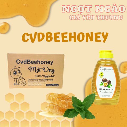 Mật Ong Nguyên Chất CvdBeehoney 500g - Tăng Đề Kháng, Hỗ Trợ Sức Khỏe và Làm Đẹp Da, Đặc Tính Kháng Khuẩn, Giải Độc Gan