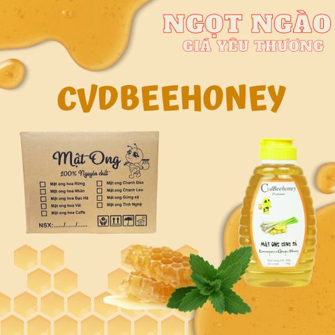 Mật Ong Nguyên Chất CvdBeehoney 500g - Tăng Đề Kháng, Hỗ Trợ Sức Khỏe và Làm Đẹp Da, Đặc Tính Kháng Khuẩn, Giải Độc Gan