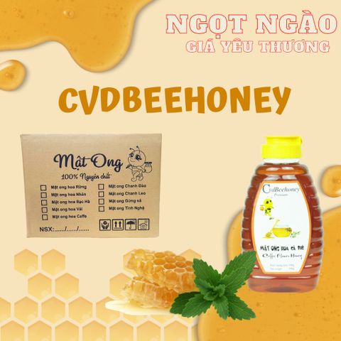 Mật Ong Nguyên Chất CvdBeehoney 500g - Tăng Đề Kháng, Hỗ Trợ Sức Khỏe và Làm Đẹp Da, Đặc Tính Kháng Khuẩn, Giải Độc Gan