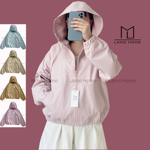 Áo Khoác Nữ Kaki Chống Nắng Phong Cách Hàn Quốc - Lamo Home A008 - Form Rộng, Tiện Lợi Khi Ra Ngoài