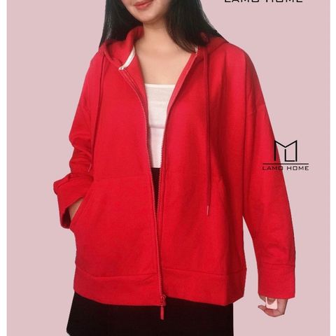 Áo Khoác Hoodie Nữ Lamo Home A016 - Nỉ Form Rộng, Thiết Kế Thời Trang Dễ Phối, Siêu Tiện Lợi, Đi Làm & Đi Chơi