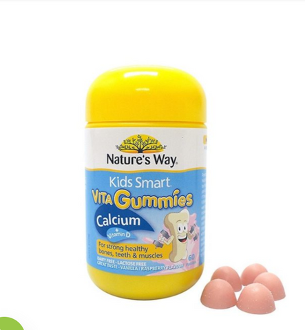 Kẹo Gummy Canxi + Vitamin D Nature's Way 60 Viên - Tăng Cường Sức Khỏe Xương Từ Úc, Ngon Miệng Và Dễ Dàng Sử Dụng