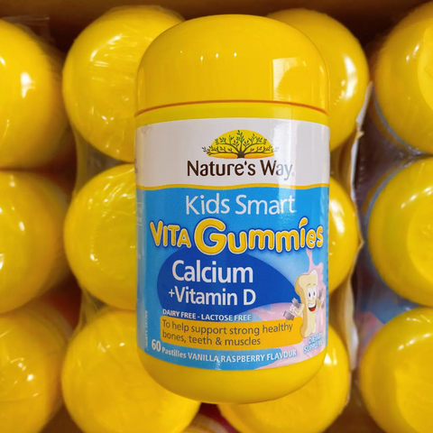 Kẹo Gummy Canxi + Vitamin D Nature's Way 60 Viên - Tăng Cường Sức Khỏe Xương Từ Úc, Ngon Miệng Và Dễ Dàng Sử Dụng
