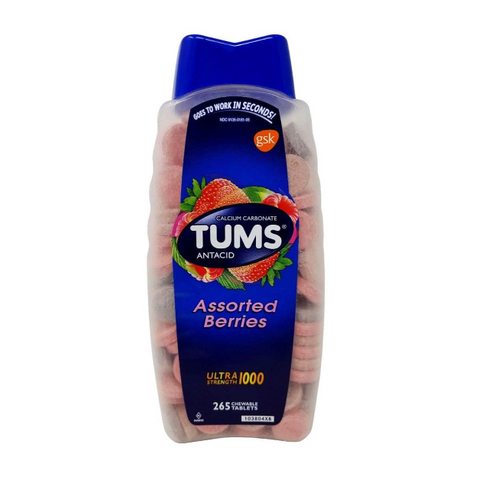 Kẹo Đầy Hơi, Khó Tiêu, Đau Dạ Dày Tums Antacid Assorted Berries 265V