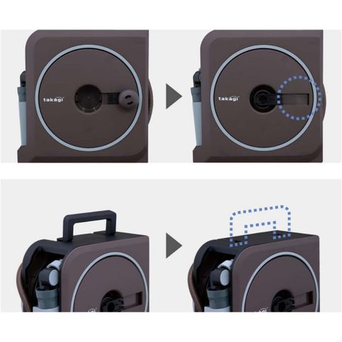 Bộ Vòi Tưới Cây 4 Chế Độ NANO NEXT 10m Takagi RM1110BR - Dụng Cụ Tiết Kiệm Nước Chăm Sóc Vườn Tối Ưu