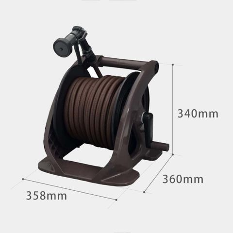 Bộ cuộn ống tưới cây 20m Takagi R220TBR - 4 chế độ phun, Nhựa PP chất lượng, Tiện lợi cho vườn và sân ngoài trời, Chống rối, Dễ sử dụng