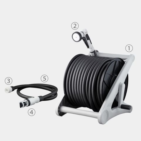 Bộ Vòi Thu Rút Tưới Vườn Takagi Aurora V R550CG - 50m, 4 Chế Độ, Nhựa Chịu Lực, Giải Pháp Tưới Tiêu Linh Hoạt Cho Khu Vườn