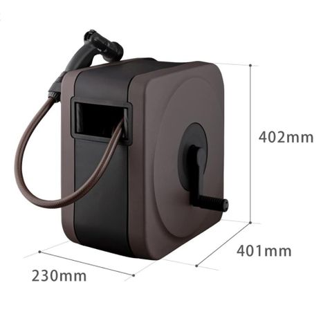 Bộ Vòi Tưới Vườn BOXY NEXT 30m (BR) Takagi - Thiết Kế Thông Minh, 4 Chế Độ Phun, Nhựa Chất Lượng Cao, Giải Pháp Tưới Cây Tiện Lợi