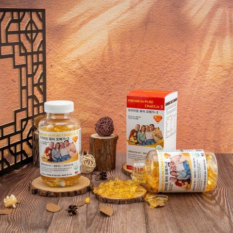 Viên Uống Dầu Cá Omega-3 Premium Pure 300 Viên - Tăng Cường Sức Khỏe Tim, Mắt, Não, Chất Lượng Mỹ