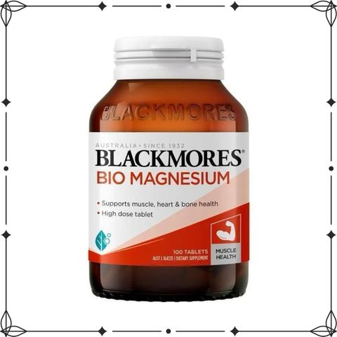Viên uống Blackmores Bio Magnesium 100 viên - Hỗ trợ sức khỏe xương khớp, bổ sung khoáng chất tự nhiên