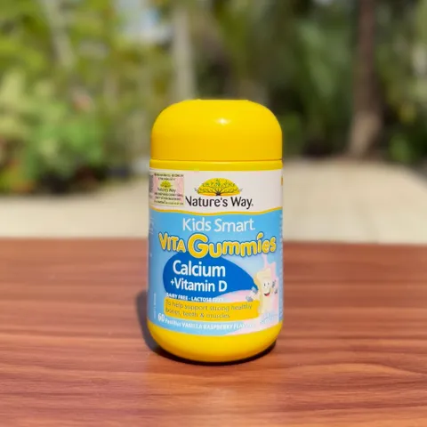 [Nhập khẩu] Kẹo canxi cho bé Nature's Way Kids Smart Vita Gummies Calcium + Vitamin D 60 viên - dii.