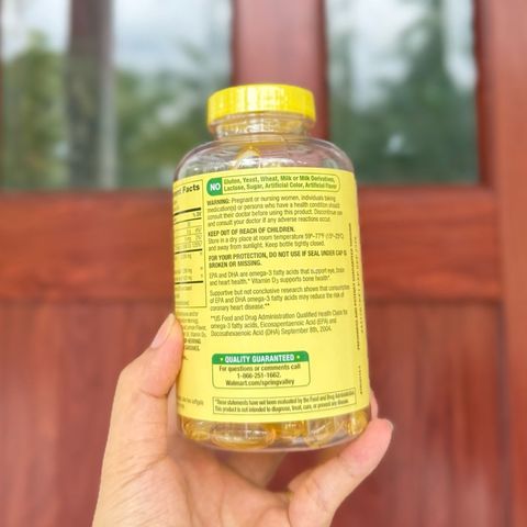 Dầu cá hương chanh Spring Valley Omega 3 2000mg 120 viên - dii.
