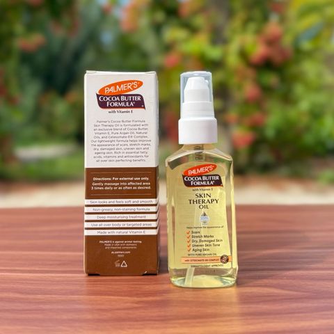 Dầu Dưỡng Da Palmer's Cocoa Butter Formula Skin Therapy Oil Vitamin E 60ml - Ngăn Rạn Da, Làm Mờ Vết Sẹo, Dưỡng Ẩm Sâu