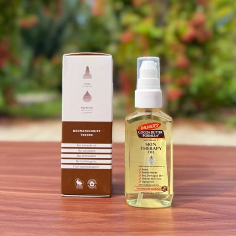 Dầu Dưỡng Da Palmer's Cocoa Butter Formula Skin Therapy Oil Vitamin E 60ml - Ngăn Rạn Da, Làm Mờ Vết Sẹo, Dưỡng Ẩm Sâu